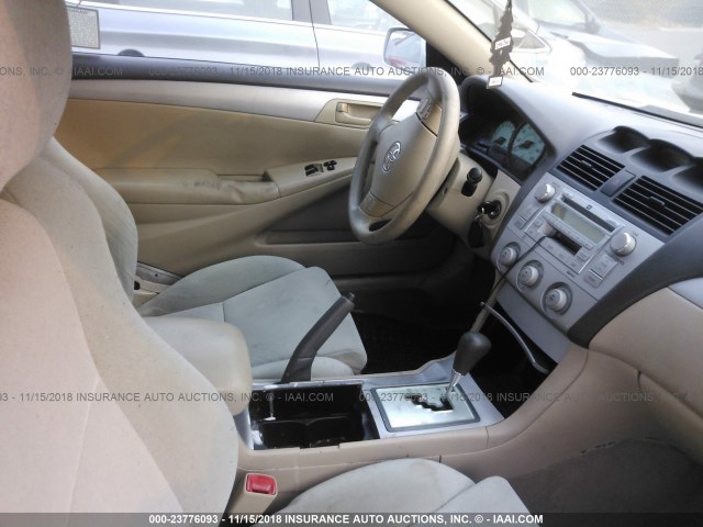 4T1CA38P74U027221 - 2004 TOYOTA CAMRY SOLARA SE/SLE თეთრი ფოტო 5