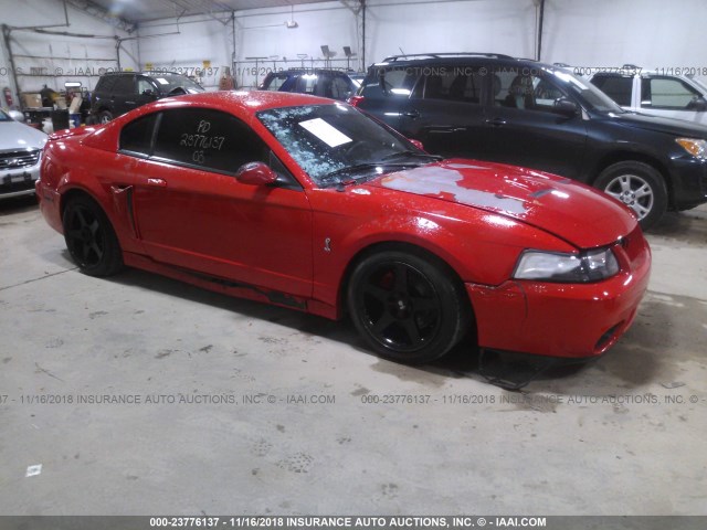 1FAFP42R83F437003 - 2003 FORD MUSTANG MACH I RED photo 1