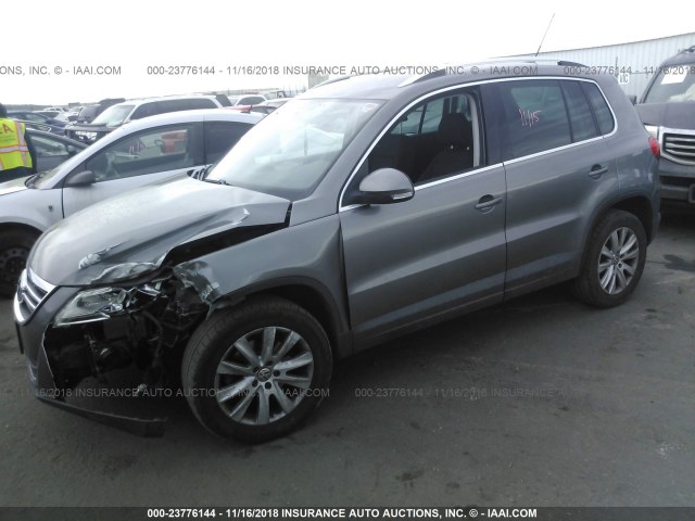 WVGBV7AXXAW503950 - 2010 VOLKSWAGEN TIGUAN SE/SEL GRAY photo 2