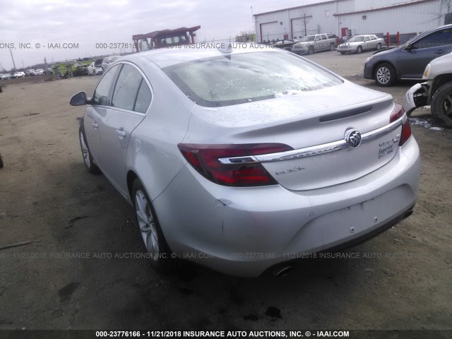 2G4GT5GXXG9142308 - 2016 BUICK REGAL PREMIUM SILVER photo 3