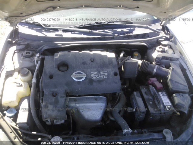 1N4AL11D65C380380 - 2005 NISSAN ALTIMA S/SL SILVER photo 10