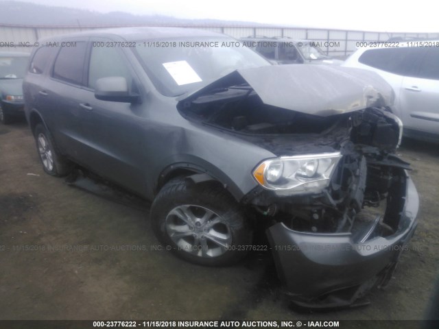 1C4RDJAG4CC144067 - 2012 DODGE DURANGO SXT GRAY photo 1