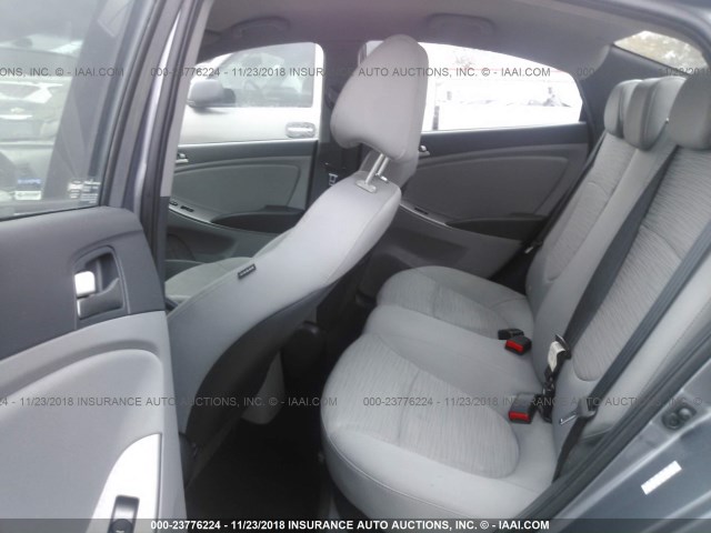 KMHCT4AE6HU200614 - 2017 HYUNDAI ACCENT SE GRAY photo 8