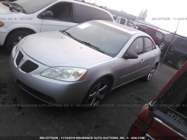 1G2ZH58N174243014 - 2007 PONTIAC G6 GT SILVER photo 2