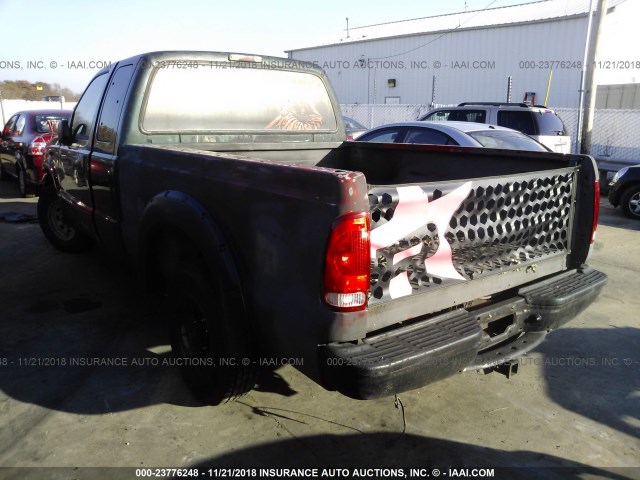 1FTNX20L22EC32693 - 2002 FORD F250 SUPER DUTY BLACK photo 3