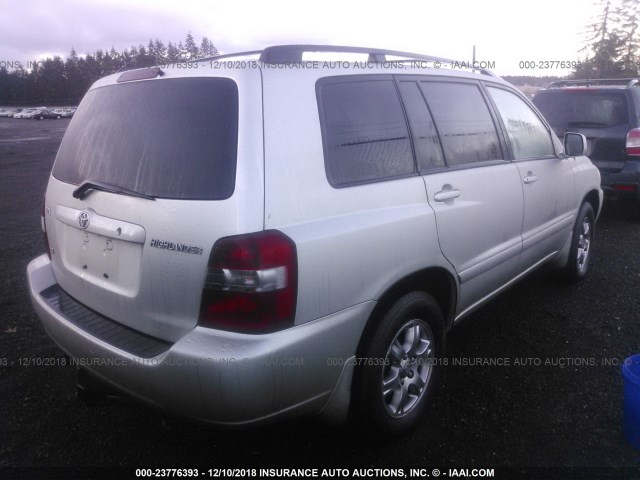 JTEDP21A760104876 - 2006 TOYOTA HIGHLANDER LIMITED SILVER photo 4