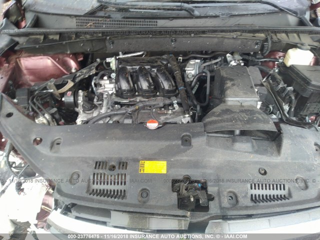 5TDZKRFH3GS158956 - 2016 TOYOTA HIGHLANDER LE/LE PLUS MAROON photo 10