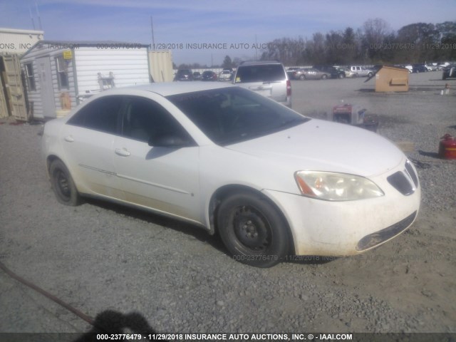 1G2ZF55B264198180 - 2006 PONTIAC G6 SE WHITE photo 1