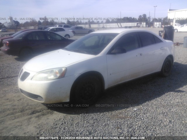 1G2ZF55B264198180 - 2006 PONTIAC G6 SE WHITE photo 2