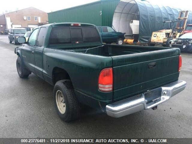 1B7GG22Y2XS159626 - 1999 DODGE DAKOTA GREEN photo 3