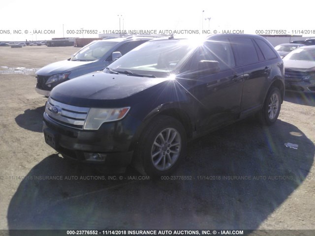 2FMDK48C89BA43915 - 2009 FORD EDGE SEL BLACK photo 2