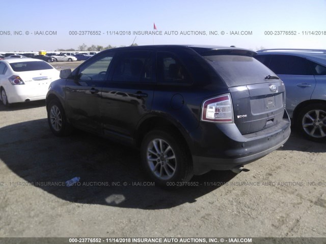 2FMDK48C89BA43915 - 2009 FORD EDGE SEL BLACK photo 3