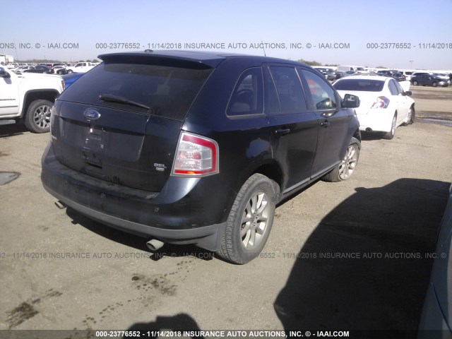 2FMDK48C89BA43915 - 2009 FORD EDGE SEL BLACK photo 4