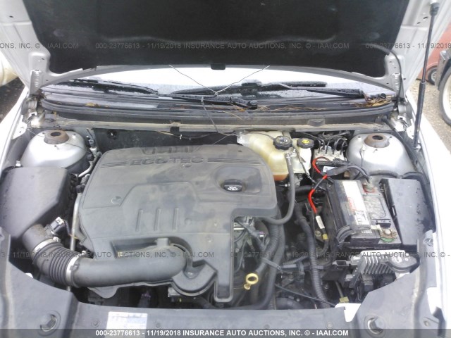 1G1ZC5E00CF305125 - 2012 CHEVROLET MALIBU 1LT 银色 照片 10