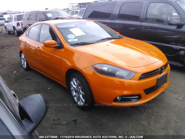 1C3CDFBA4DD338420 - 2013 DODGE DART SXT ORANGE photo 1