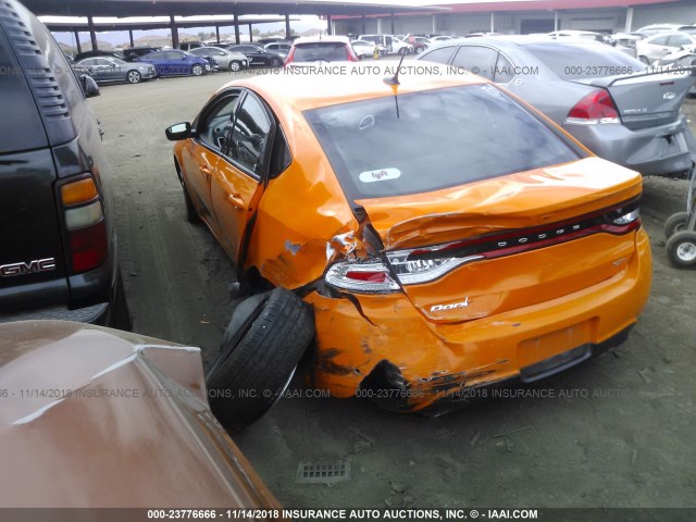 1C3CDFBA4DD338420 - 2013 DODGE DART SXT ORANGE photo 3