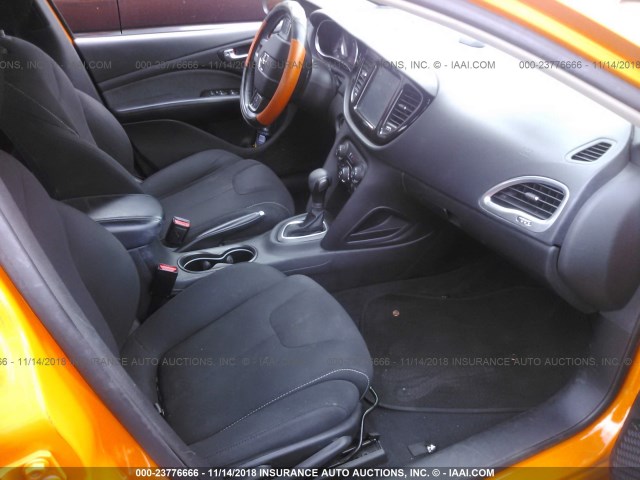 1C3CDFBA4DD338420 - 2013 DODGE DART SXT ORANGE photo 5