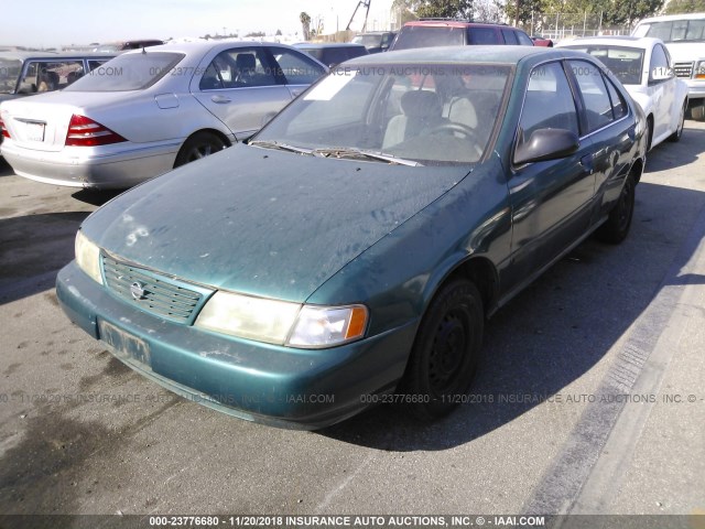 1N4AB41D7VC760218 - 1997 NISSAN SENTRA XE/GXE/GLE/BASE GREEN photo 2