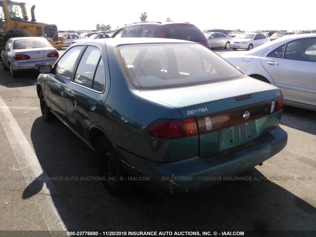 1N4AB41D7VC760218 - 1997 NISSAN SENTRA XE/GXE/GLE/BASE GREEN photo 3