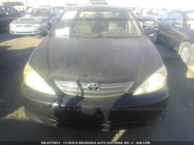 4T1BE32K83U776427 - 2003 TOYOTA CAMRY LE/XLE/SE BLACK photo 6