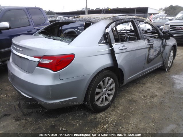 1C3CCBBG7DN533843 - 2013 CHRYSLER 200 TOURING SILVER photo 4