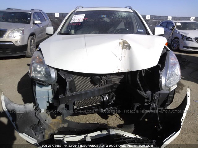 JN8AS58V38W402782 - 2008 NISSAN ROGUE S/SL WHITE photo 6