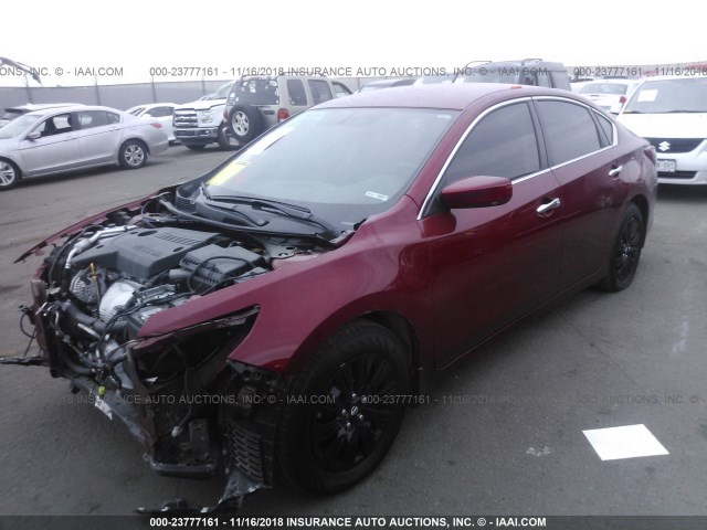 1N4AL3AP2JC471422 - 2018 NISSAN ALTIMA 2.5/S/SV/SL/SR MAROON photo 2