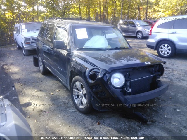 1C4NJPFBXCD548363 - 2012 JEEP PATRIOT LATITUDE BLACK photo 1