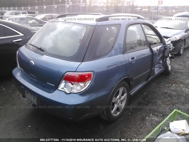 JF1GG61637H812751 - 2007 SUBARU IMPREZA 2.5I BLUE photo 4