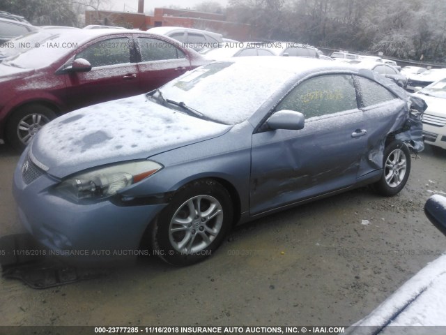 4T1CE30P08U765402 - 2008 TOYOTA CAMRY SOLARA SE/SLE/SPORT Light Blue photo 2