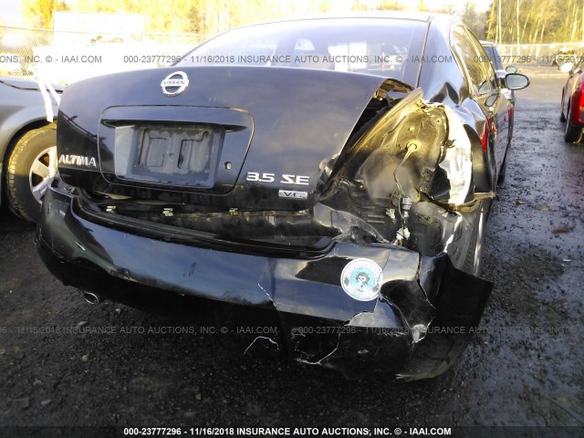 1N4BL11E93C179597 - 2003 NISSAN ALTIMA SE BLACK photo 6