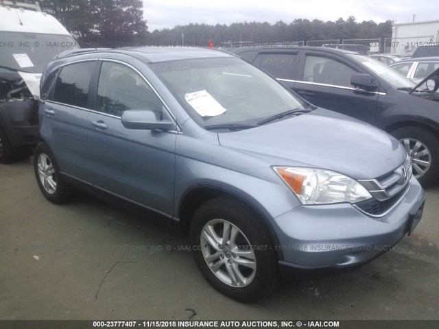 5J6RE4H78BL098918 - 2011 HONDA CR-V EXL BLUE photo 1