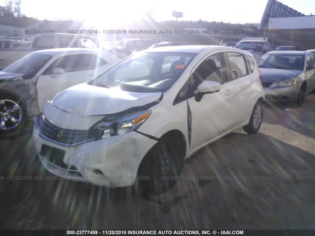 3N1CE2CP0GL393551 - 2016 NISSAN VERSA NOTE S/S PLUS/SV/SL/SR WHITE photo 2