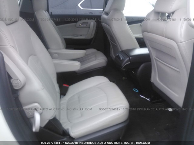 1GNKVLED5CJ115884 - 2012 CHEVROLET TRAVERSE LTZ WHITE photo 8