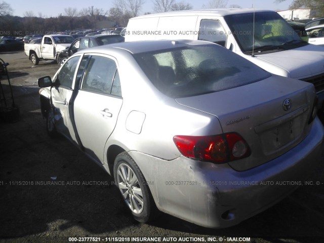 1NXBU4EE9AZ295565 - 2010 TOYOTA COROLLA S/LE/XLE GRAY photo 3