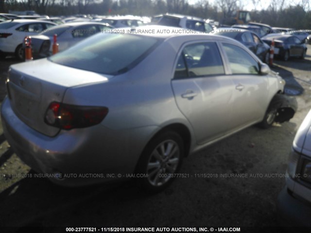 1NXBU4EE9AZ295565 - 2010 TOYOTA COROLLA S/LE/XLE GRAY photo 4