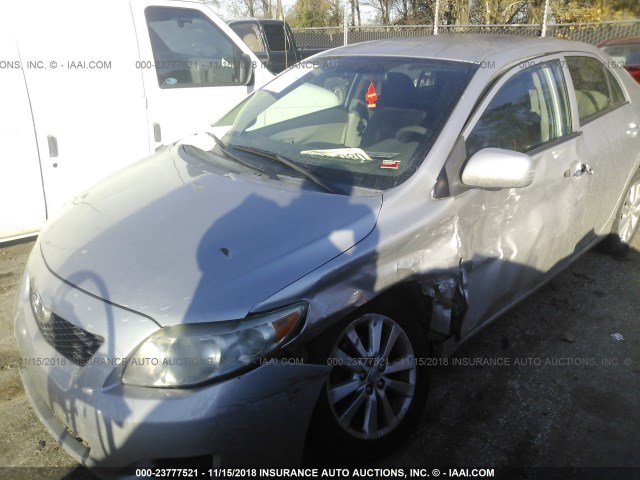 1NXBU4EE9AZ295565 - 2010 TOYOTA COROLLA S/LE/XLE GRAY photo 6