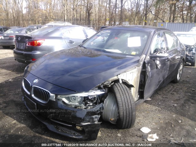 WBA8E3G56GNT77286 - 2016 BMW 328 XI SULEV BLACK photo 2