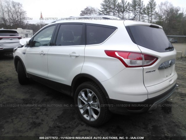 1FMCU9JX3EUB74822 - 2014 FORD ESCAPE TITANIUM WHITE photo 3