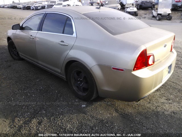 1G1ZG57B78F236752 - 2008 CHEVROLET MALIBU LS 金色 照片 3