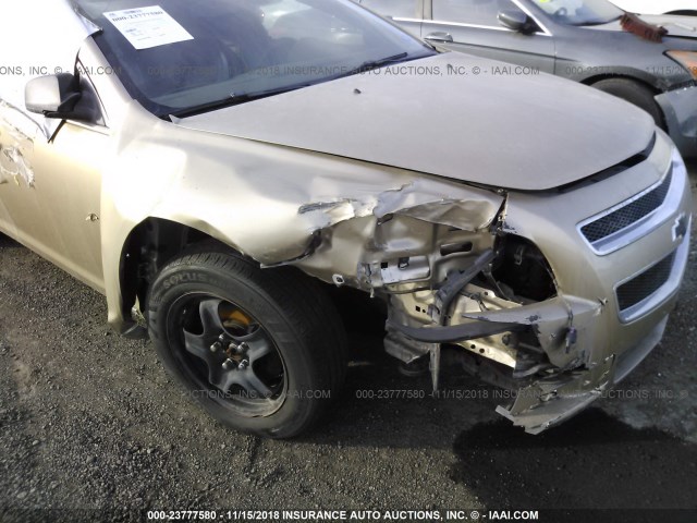 1G1ZG57B78F236752 - 2008 CHEVROLET MALIBU LS 金色 照片 6