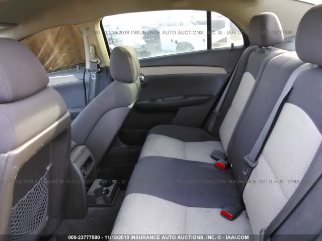 1G1ZG57B78F236752 - 2008 CHEVROLET MALIBU LS 金色 照片 8