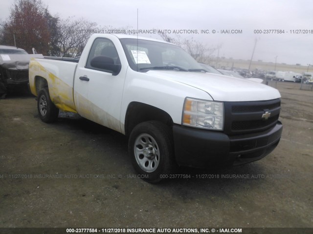 1GCEC14X38Z142165 - 2008 CHEVROLET SILVERADO C1500 WHITE photo 1