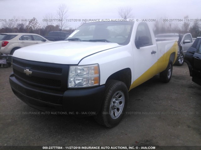 1GCEC14X38Z142165 - 2008 CHEVROLET SILVERADO C1500 WHITE photo 2