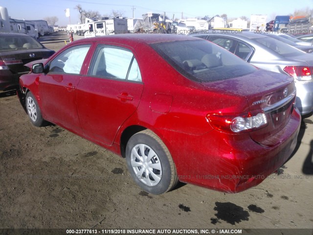 5YFBU4EE2DP115932 - 2013 TOYOTA COROLLA S/LE RED photo 3