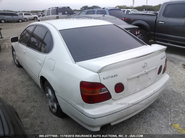 JT8BD68S2X0048615 - 1999 LEXUS GS 300 WHITE photo 3