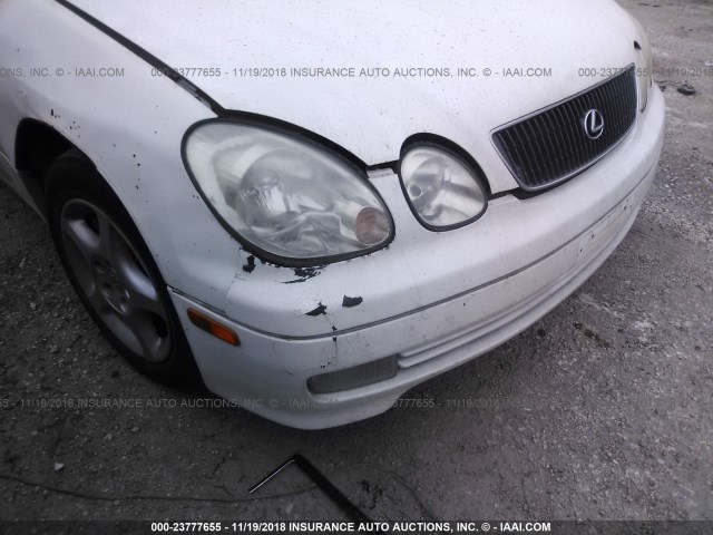 JT8BD68S2X0048615 - 1999 LEXUS GS 300 WHITE photo 6