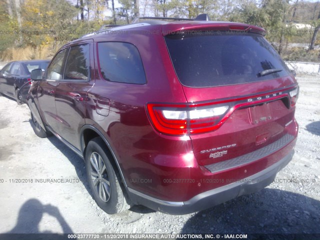 1C4RDHDG6EC975061 - 2014 DODGE DURANGO LIMITED RED photo 3