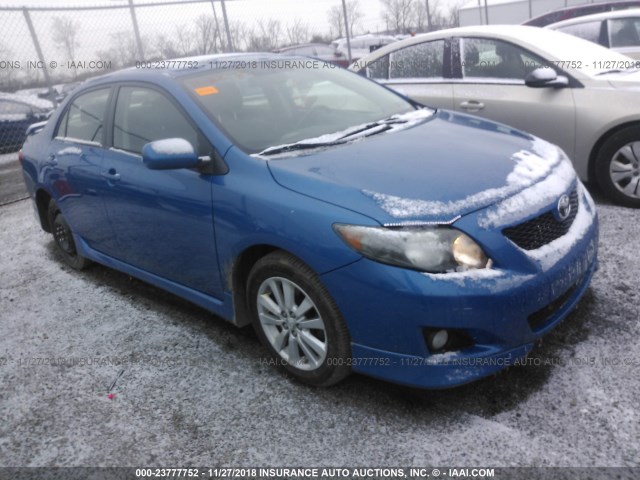 2T1BU40EX9C074495 - 2009 TOYOTA COROLLA S/LE/XLE BLUE photo 1