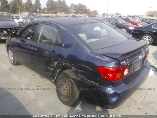 1NXBR32E93Z107937 - 2003 TOYOTA COROLLA CE/LE/S BLUE photo 3